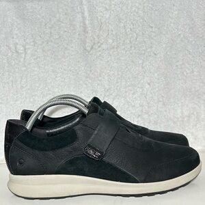 Clarks Un Adorn Lo Womens Black Leather Slip On Casual Sneakers Shoes SZ US 11